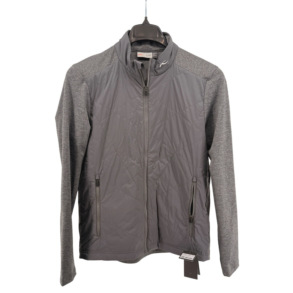 NEW KJUS Retention Jacket Men 48S Reg Fit Jacket Grey MG15-908 Quilted Hybrid